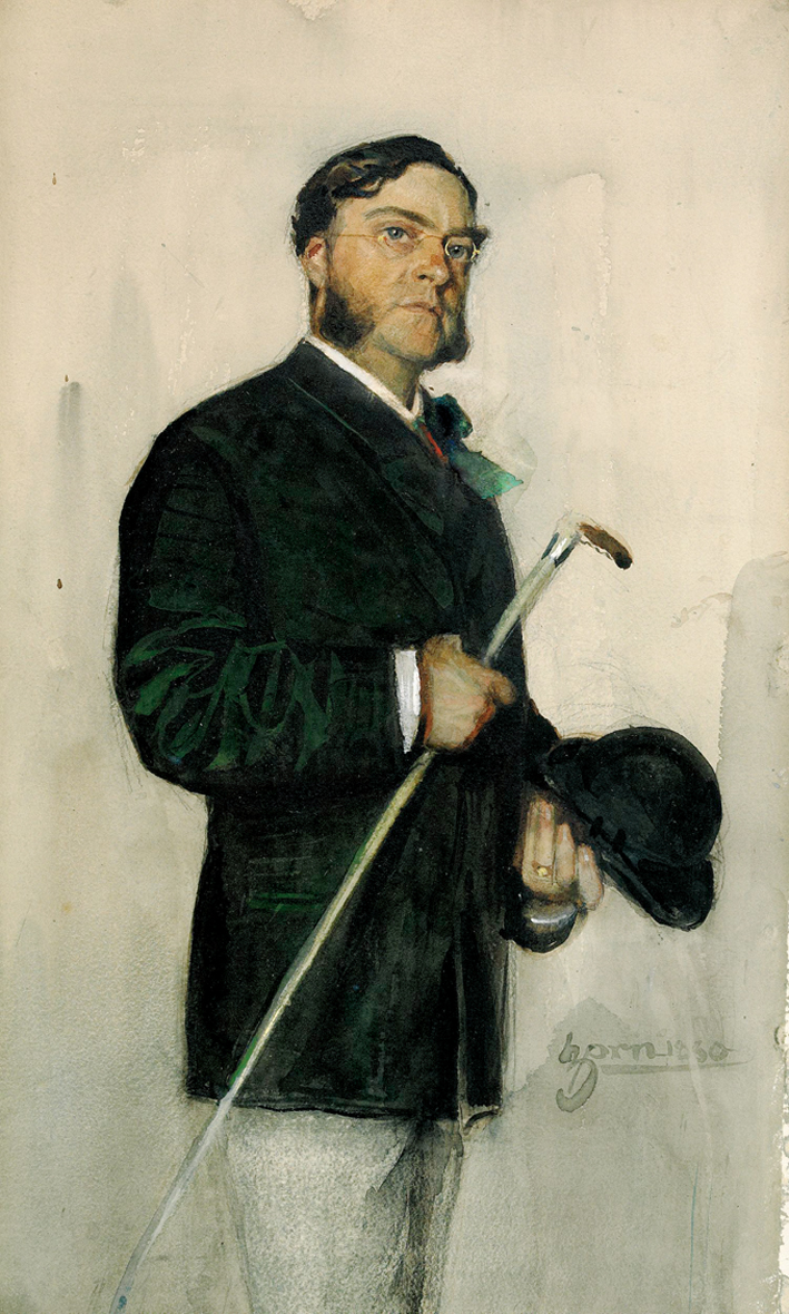  安德斯·莱奥纳德·佐恩 Anders Leonard Zorn —— 持手杖的男士